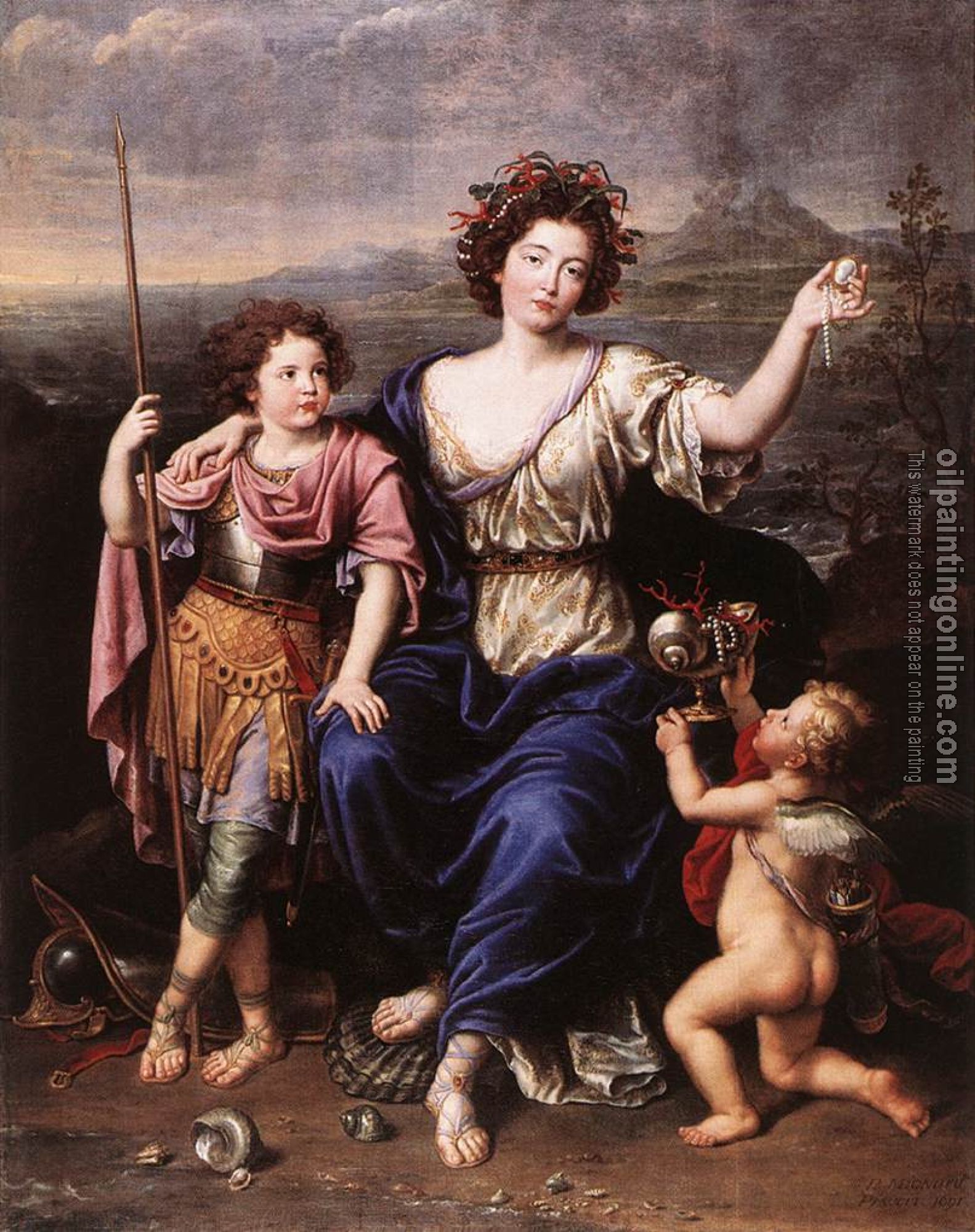 Mignard, Pierre - The Marquise de Seignelay and Two of her Children